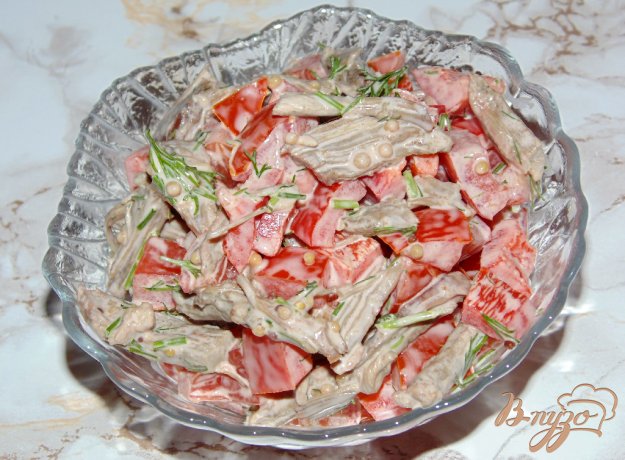 Салат из мяса с пошаговый Салат из мяса с пошаговый