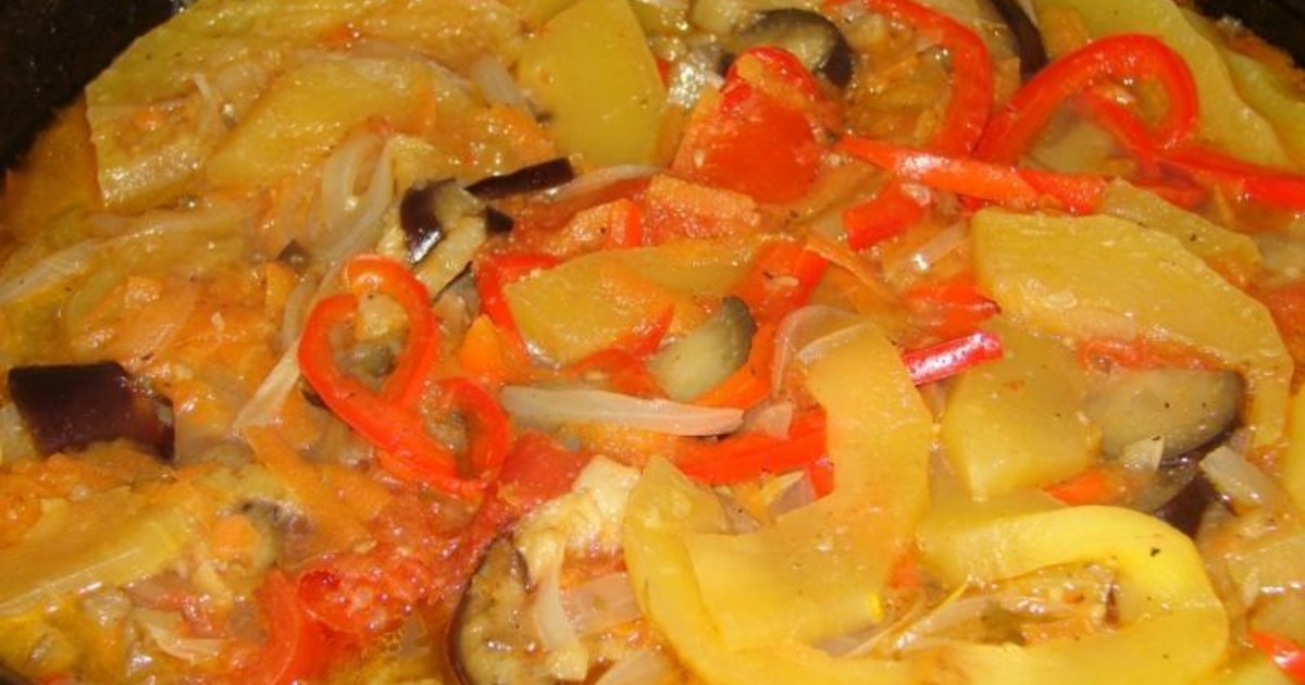 Овощное рагу из баклажанов и кабачков рецепт с пошагово Овощное рагу из баклажанов и кабачков рецепт с пошагово