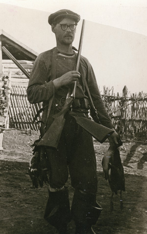 На охоте в междуречье Шексны и Мологи, Ярославская область, 1952–1953 годы