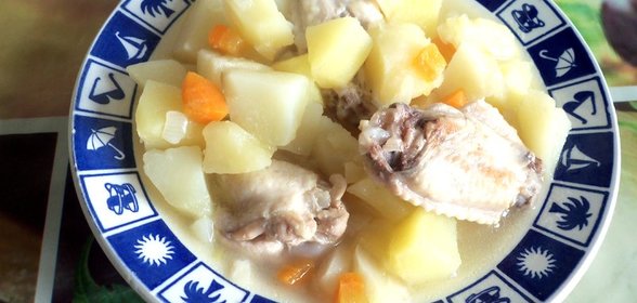 Тушеная картошка с филе куриным рецепт с пошагово в