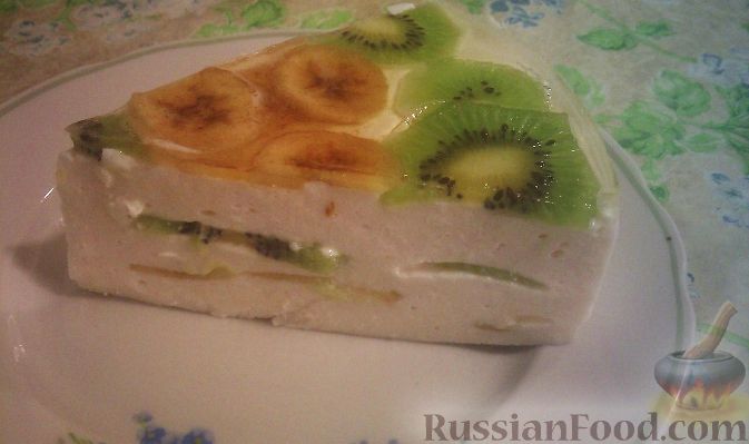 Торты творог с фруктами с фото
