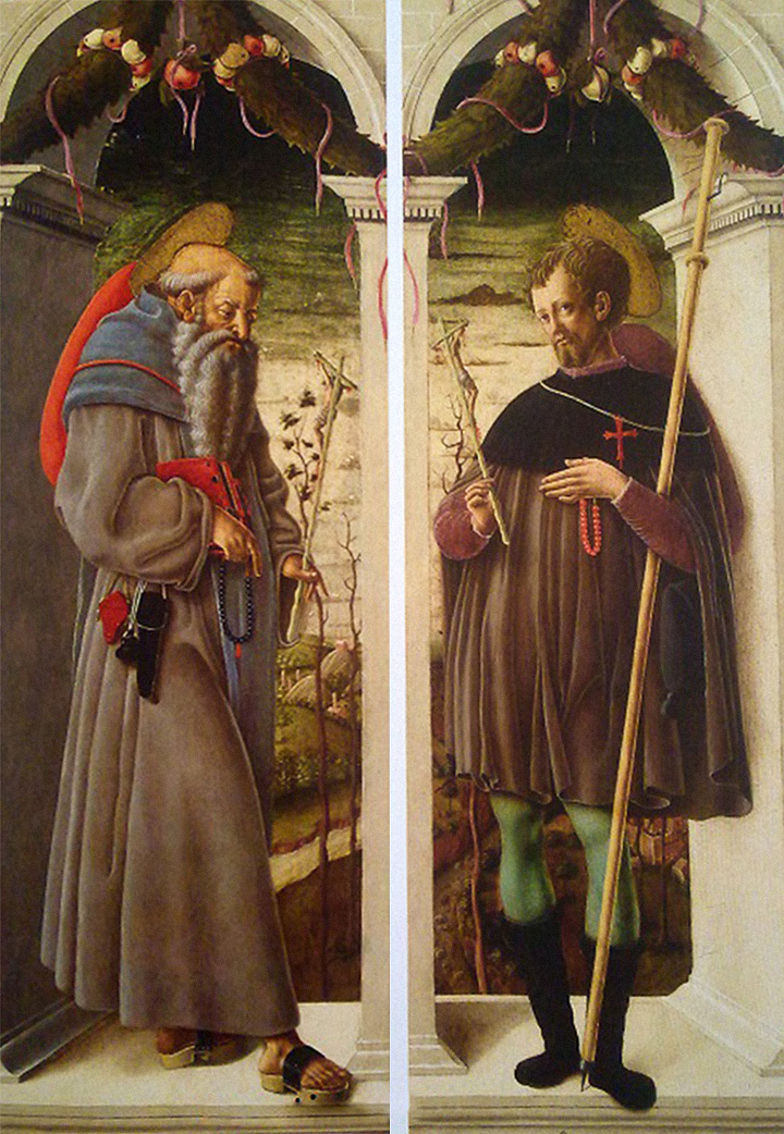 Святой Иероним. Святой Алессио. 1458–1460