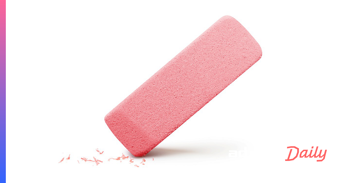 Эффект ластика. Its an/a Eraser.