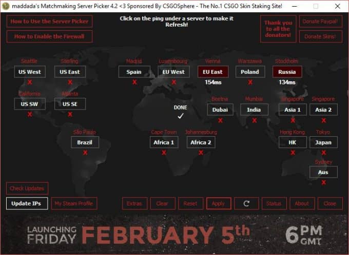 Matchmaking server Picker 2,3