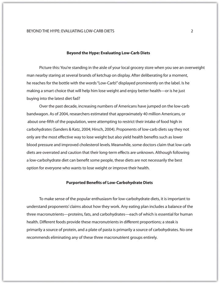 sample research paper apa