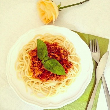 Рецепт Ароматные спагетти болоньезе