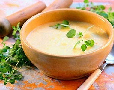 Рецепт Картофельный суп с гренками