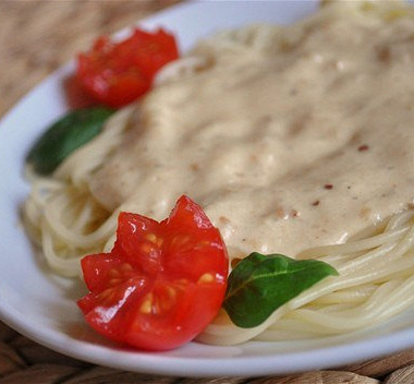 Рецепт Спагетти с сырным соусом