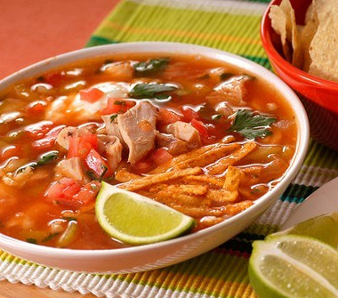Рецепт Суп из индейки с овощами и кукурузными чипсами