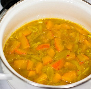 Рецепт Овощной суп с тыквой