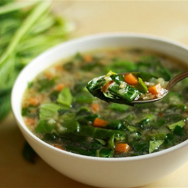 Рецепт Зеленый суп с имбирем