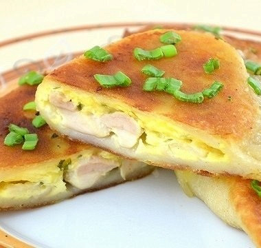 Рецепт Пирожки с курицей и сыром