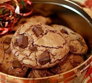 Рецепт Шоколадное печенье с кусочками шоколада