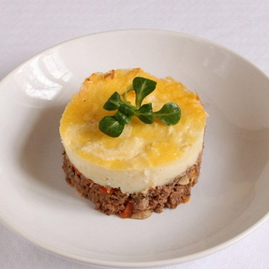 Фото рецепт Пастуший пирог с грибами