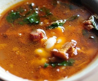 Рецепт Суп из лисичек с фасолью