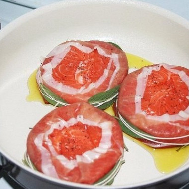 Рецепт Медальоны из лосося