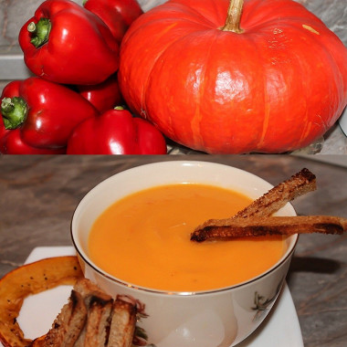 Рецепт Крем-суп из тыквы и болгарского перца