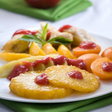 Рецепт Печеный карамелизованный ананас