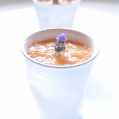 Рецепт Манговый абрикосовый мусс с лавандой