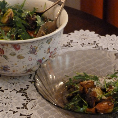 Рецепт Теплый салат с лисичками