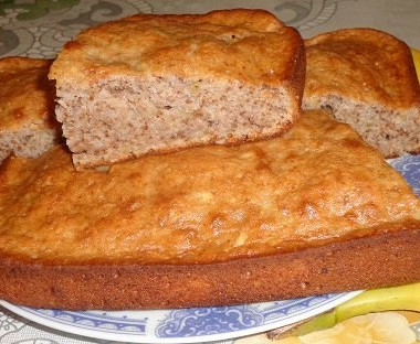 Рецепт Банановый пирог с грецким орехом