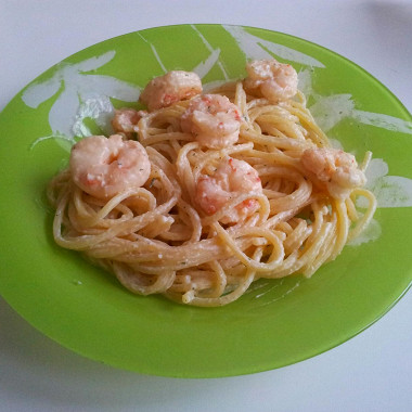 Рецепт Соус для спагетти с креветками
