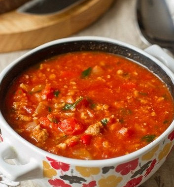 Рецепт Кисло-сладкий индийский суп с чечевицей