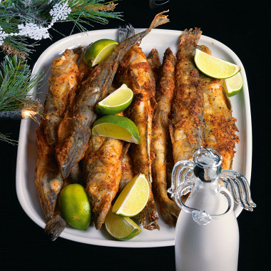 Рецепт Ледяная рыба в панировке из паприки и лимонной цедры