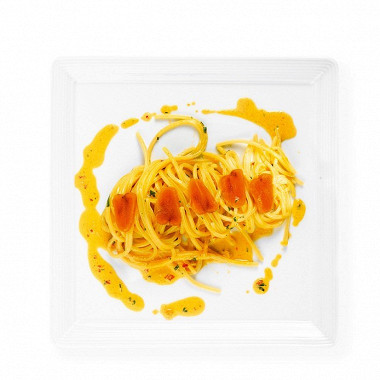 Рецепт Спагетти с боттаргой и сливочным соусом