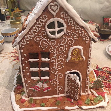 Пряничный домик: рецепт торта на Новый год и Рождество и развертка домика